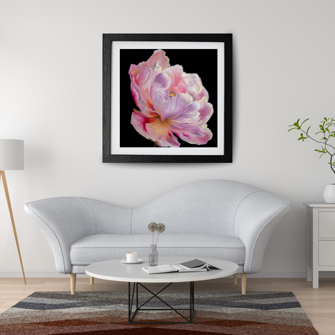 Peony Flower Art Print | Botanical Wall Art | Floral Fine Art Decor