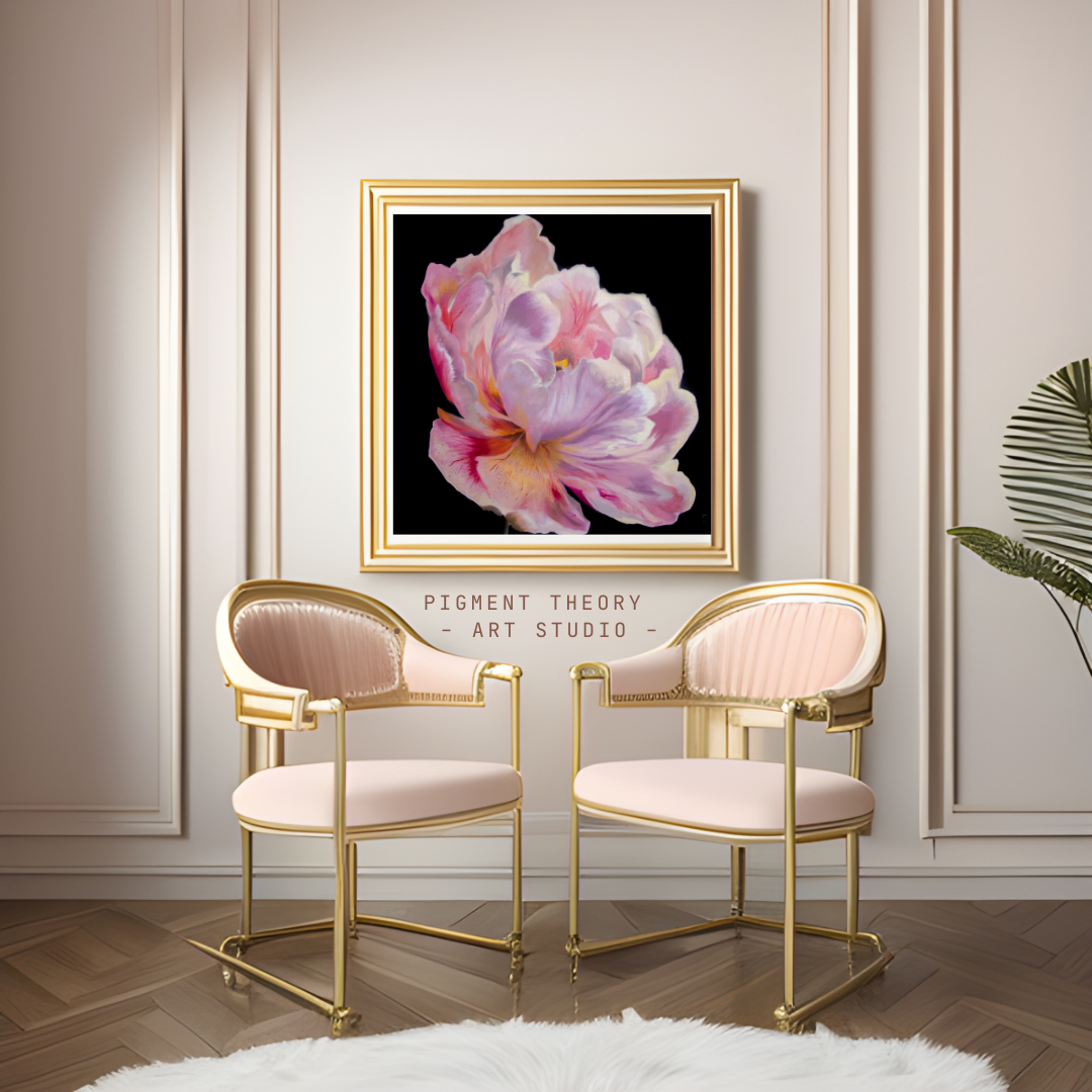 Peony Flower Art Print | Botanical Wall Art | Floral Fine Art Decor